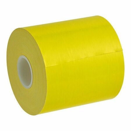 MAXSTICK PlusD 3 1/8'' x 170' Canary Diamond Adhesive Thermal Linerless Sticky Label Paper Roll, 12PK 105318170PDC